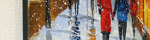 Olha Darchuk - Romantic snowfall in London