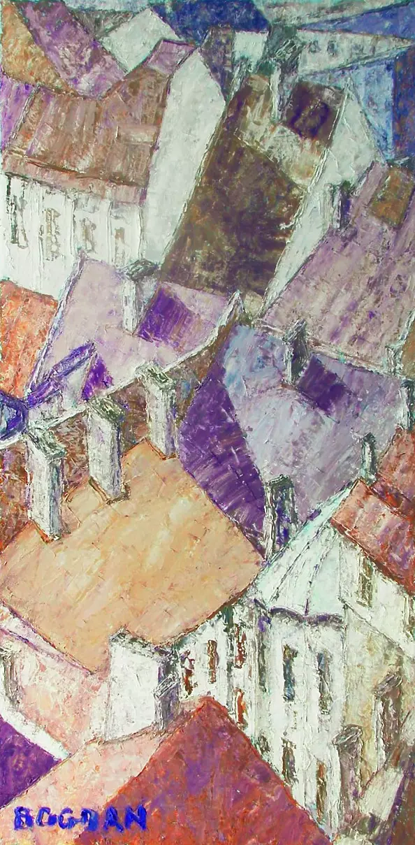 Piotr Bogdan - The roofs of town houses III