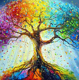 Olha Darchuk, Roots of Love, Obraz olejny - płótno, 90 x 60