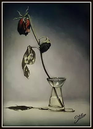 Małgorzata Wagner - "Rose on glass"