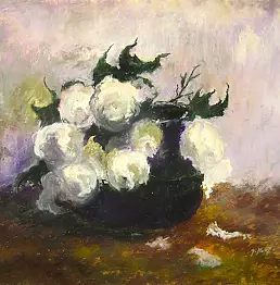 Janusz Kawecki - Roses in a vase