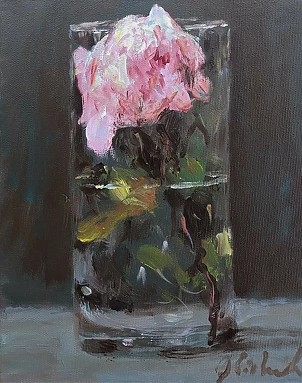 Jerzy Cichecki - Rose in glass
