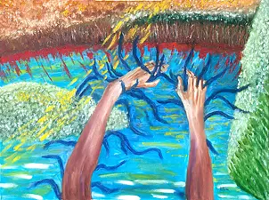   - Rozdrapujące powietrze ręce