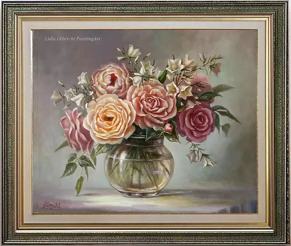 Lidia Olbrycht - Roses and White Bells