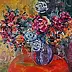 Joanna Kowalczyk-Stużyńska - Roses on a red table