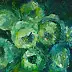 Anna Michalczak - Roses in blue and green.
