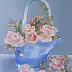 ilona jankowska wojtek - Roses in a blue basket