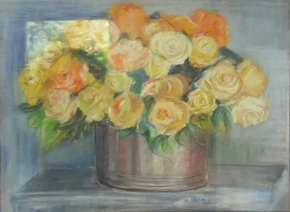 Jadwiga Rudnicka - Roses in a tin