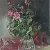 Maria Rutkowska - Róże w szklanym wazonie