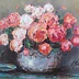 Jerzy Cichecki - Roses dans un vase