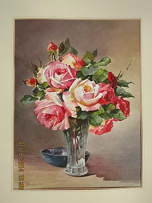   - Roses in a vase