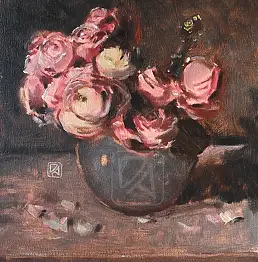 Agnieszka Długołęcka - Róże - z cyklu "Kwiaty"