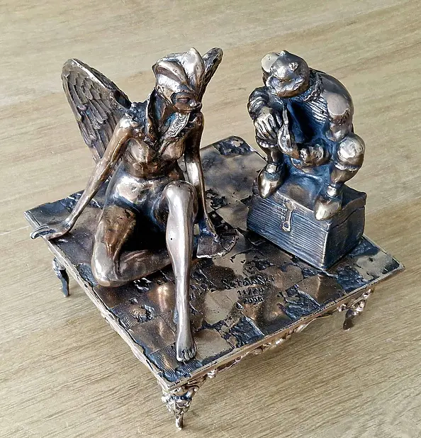 Tomasz Sętowski - Gameplay, 2006, bronze sculpture copy 11/20