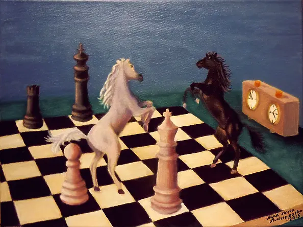 Anna Maria Modrzejewska - Chess game