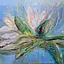 Renata Łempicka, Floraison, Peinture acrylique - toile, 90 x 80