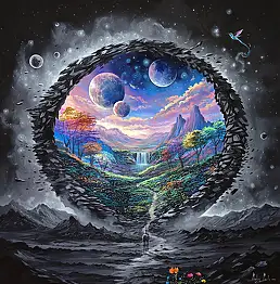 Martyna Mączka, Расцвет серого, Акрилова картина - холст, 90 x 90