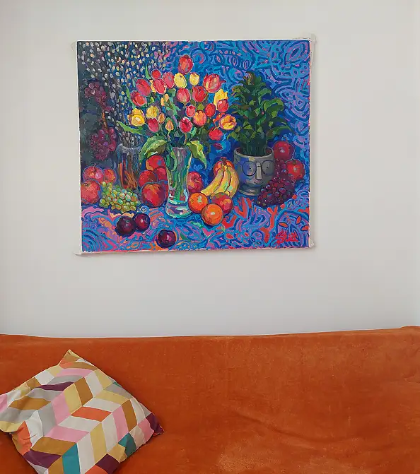 Anastasiia Kurkova, Rozkwitły Duch Wiosny, Obraz olejny - płótno, 100 x 90