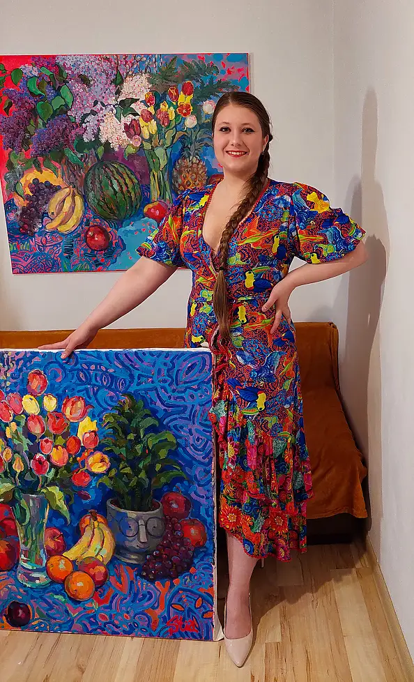 Anastasiia Kurkova, Rozkwitły Duch Wiosny, Obraz olejny - płótno, 100 x 90