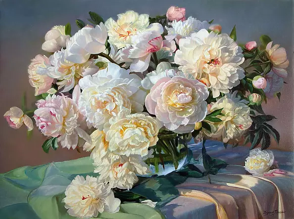 Zbigniew Kopania - Rozkwitnięte peonie