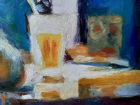 Barbara Gulbinowicz - Conversation in a cafe