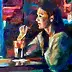 Barbara Gulbinowicz - Conversation in a cafe