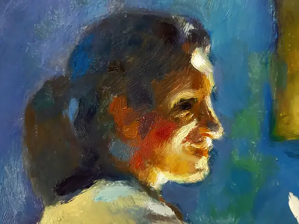 Barbara Gulbinowicz - Conversation in a cafe