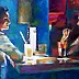 Barbara Gulbinowicz - Conversation in a cafe