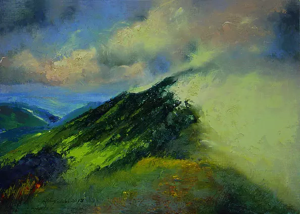 Wacław Jagielski - "Conversation with clouds I"