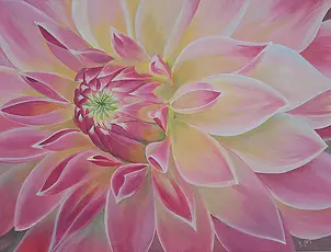 Luba Santkiewicz - Różowa dalia