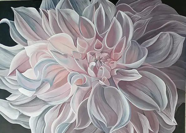 Luba Santkiewicz - Różowa dalia 