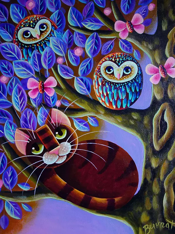 Wiesława Burnat - Pink stars