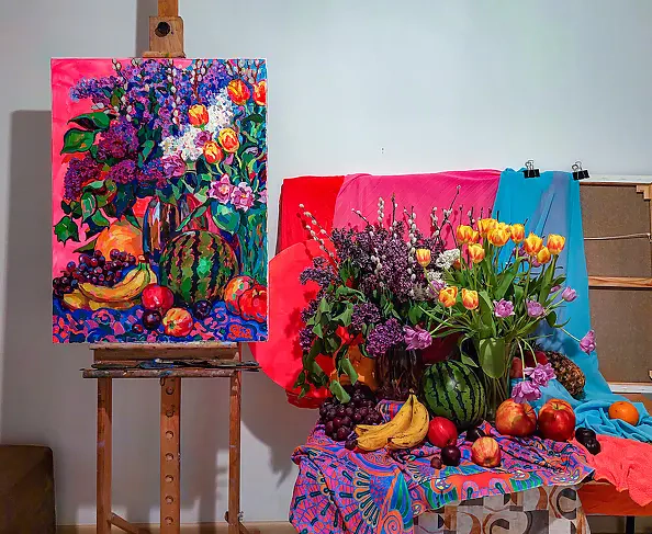 Anastasiia Kurkova - Pink Summer: Lilacs, Tulips, Watermelon