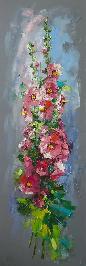 Dorota Łaz - Różowe malwy