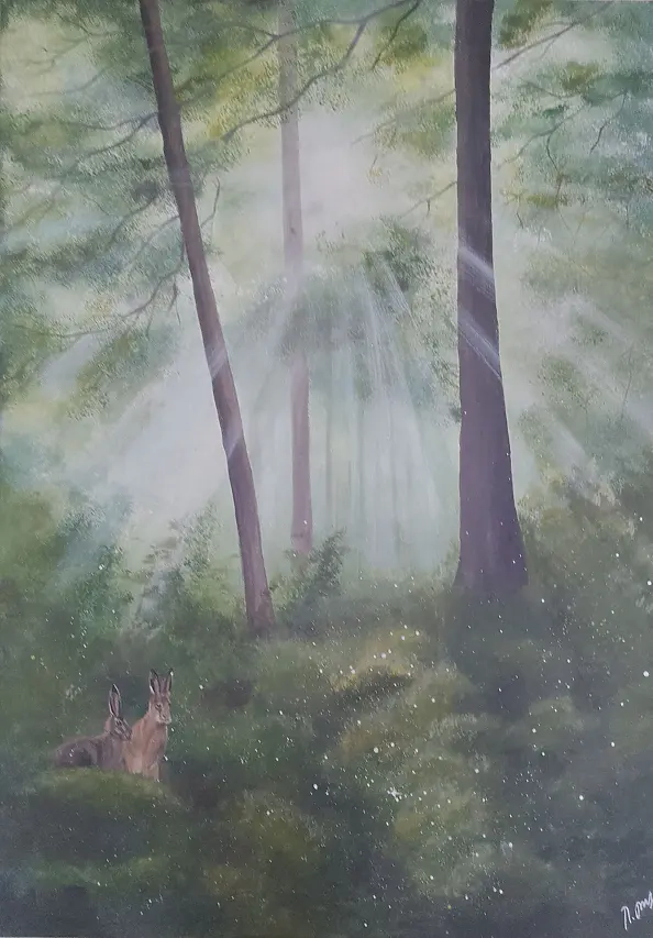 Luba Santkiewicz - A sun-drenched forest