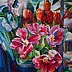 Barbara Gulbinowicz, Tulipano aperto, Quadro a olio - tela, 110 x 120