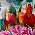 Barbara Gulbinowicz, Tulipano aperto, Quadro a olio - tela, 110 x 120
