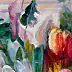 Barbara Gulbinowicz, Tulipano aperto, Quadro a olio - tela, 110 x 120