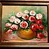 Grażyna Potocka - Roses oil painting 24-30cm in a frame