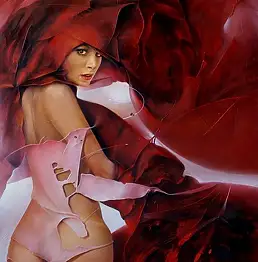 Łukasz Jaruga, рубин, Масляная картина - холст, 50 x 70