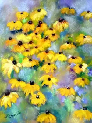 Krystyna Piotrowska - Rudbekie,kwiaty