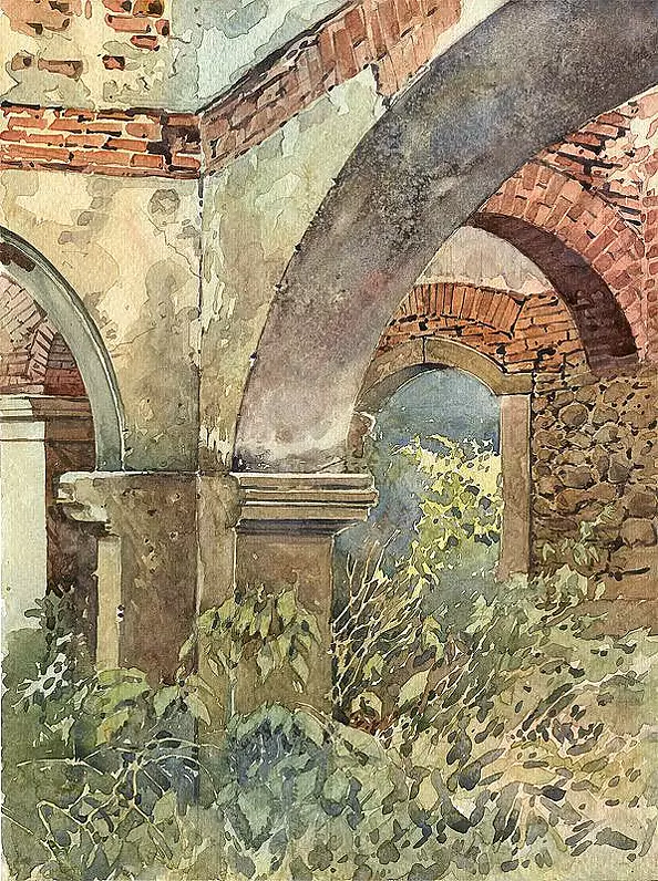 Leszek Legut - Ruin building in the Silesian Chełmsko