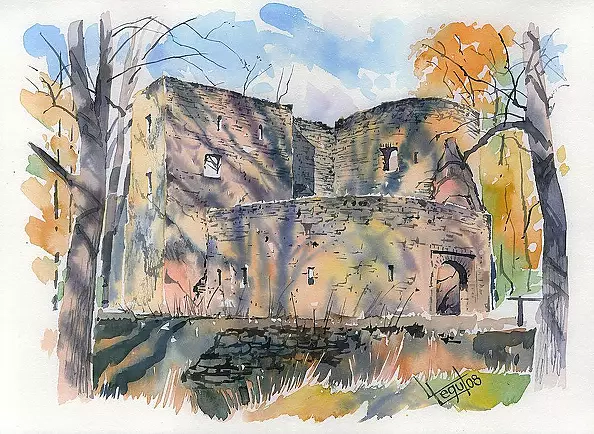 Leszek Legut -  The ruins of the castle Bolczów 2008.