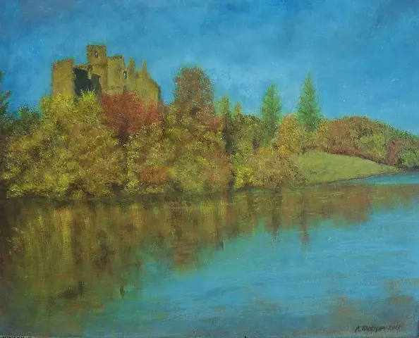 Antonina Radzięda - Ruiny zamku w Urguhart Szwecja
