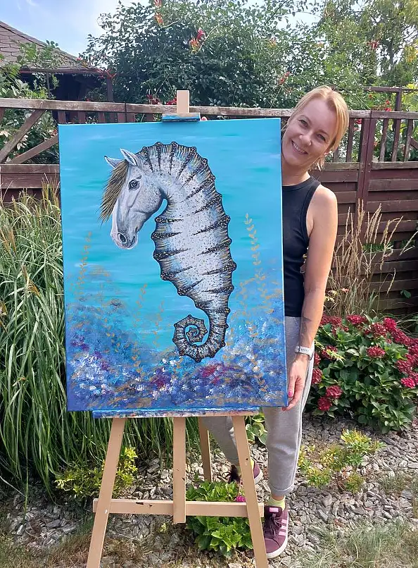 Agnieszka Mantaj, , Dipinto acrilico - tela, 90 x 70