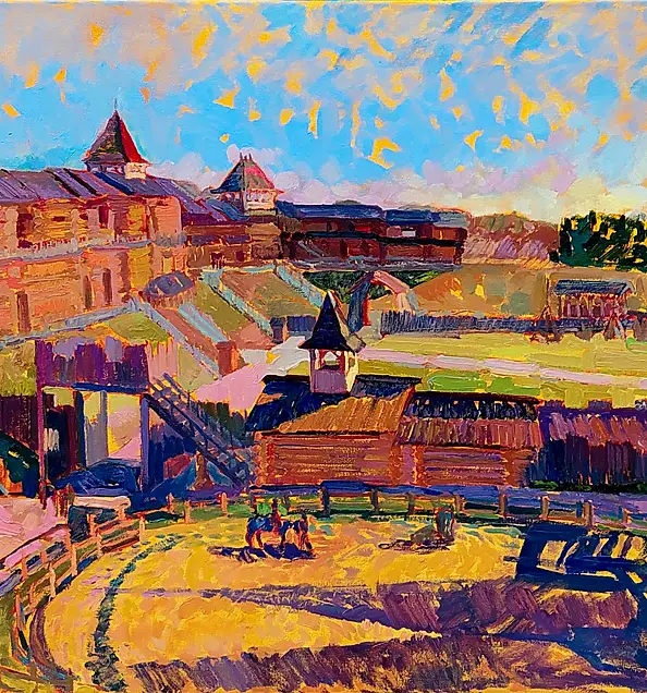 Anastasiia Kurkova, Ruś Kijowska, Obraz olejny - płótno, 158 x 80