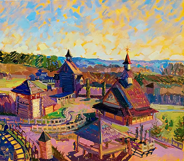 Anastasiia Kurkova, Ruś Kijowska, Obraz olejny - płótno, 158 x 80