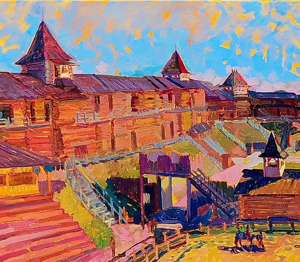 Anastasiia Kurkova, Ruś Kijowska, Obraz olejny - płótno, 158 x 80