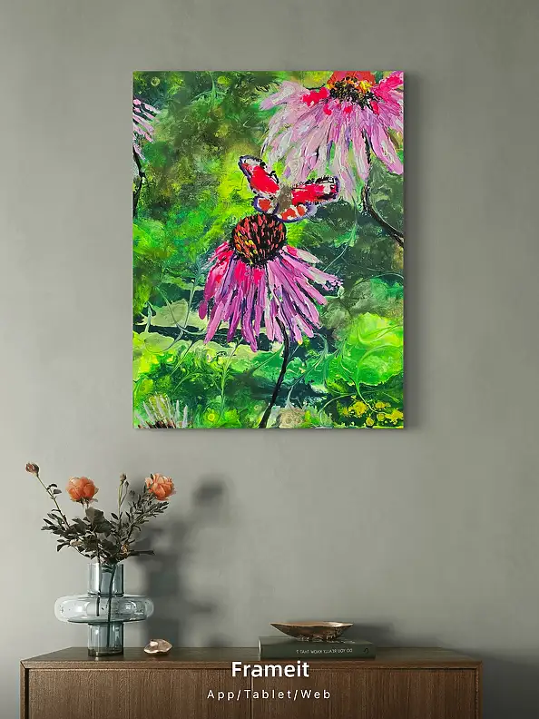 Ewa Mościszko, Rusalka na plotnie, Obraz akrylowy - , 40 x 50