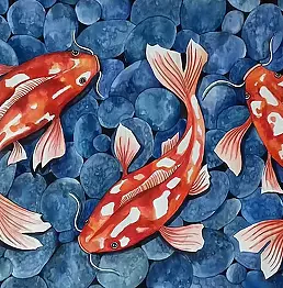 Justyna Kocztorz - Ryby koi