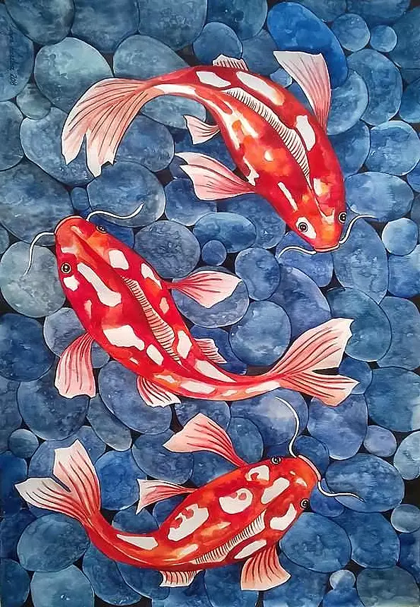 Justyna Kocztorz - Koi fish